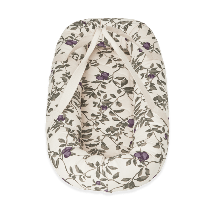 Plum satin quiltet babynest, 43x87x16cm Garbo&Friends