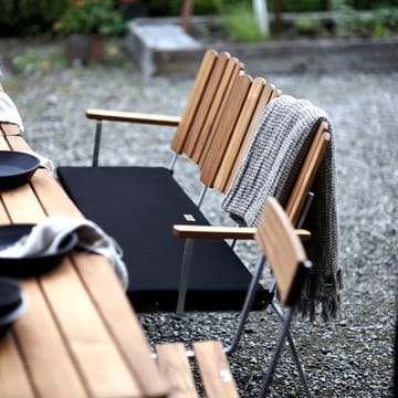 Soffa 6 hynde  - Sunbrella sort - Grythyttan Stålmöbler
