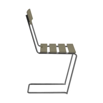 Stol 1 - Lysegrøn eg-galvaniseret stål - Grythyttan Stålmöbler
