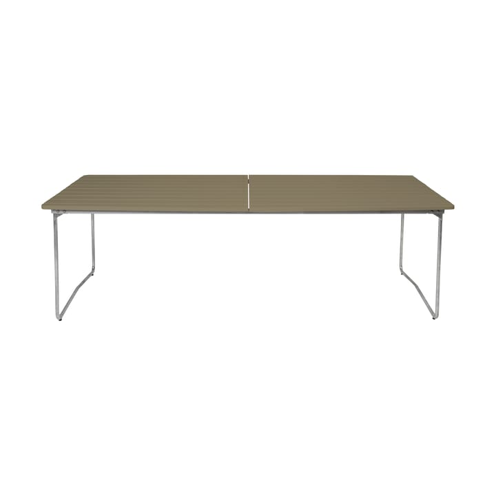 Table B31 spisebord 230 cm - Lysegrøn eg-galvaniseret stål - Grythyttan Stålmöbler