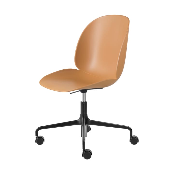 Beetle Meeting Chair kontorstol - Amber brown-black - GUBI