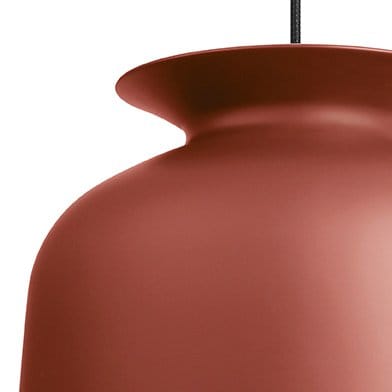 Ronde loftslampe stor, rusty red (rød) GUBI