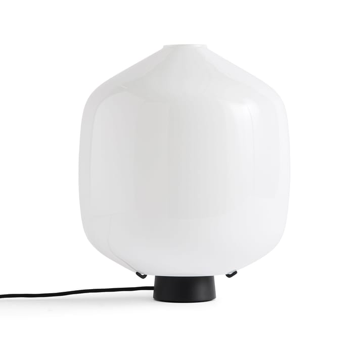 Buoy bordlampe Ø30 cm - Opal glass-soft black - HAY