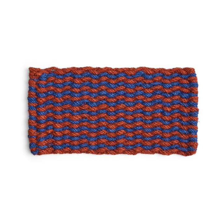 Coco Stripe Wave dørmåtte - Brown-navy - HAY