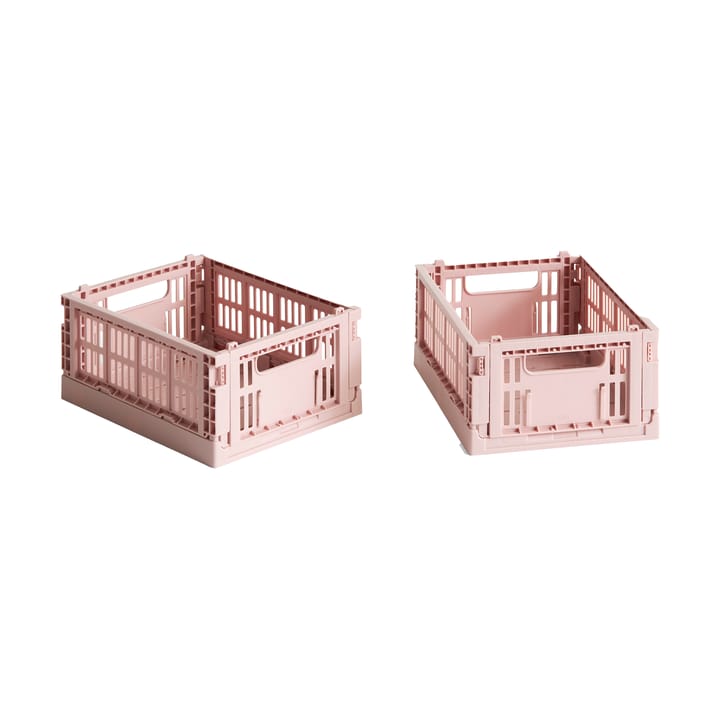 HAY Colour Crate Mini 2-pak 13x17 cm - Blush - HAY