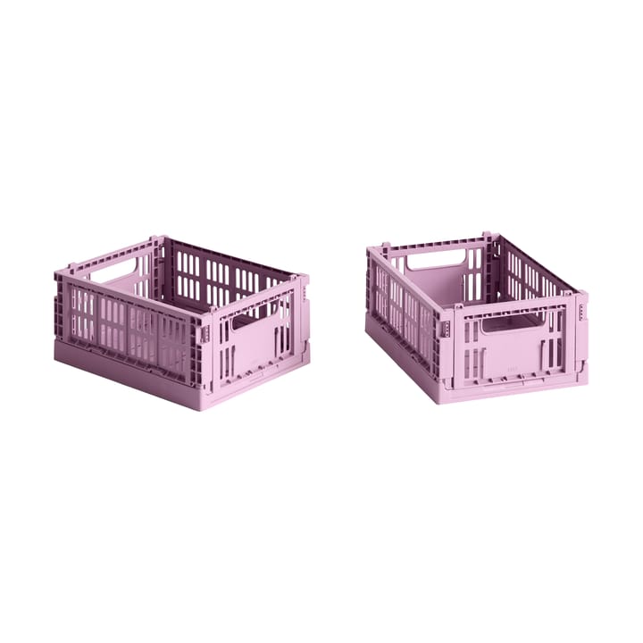 HAY Colour Crate Mini 2-pak 13x17 cm - Dusty rose - HAY