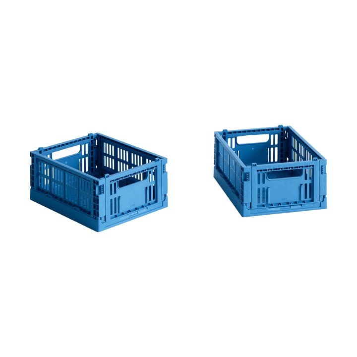 HAY Colour Crate Mini 2-pak 13x17 cm - Electric blue - HAY