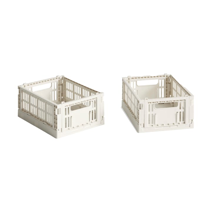 HAY Colour Crate Mini 2-pak 13x17 cm - Off white - HAY