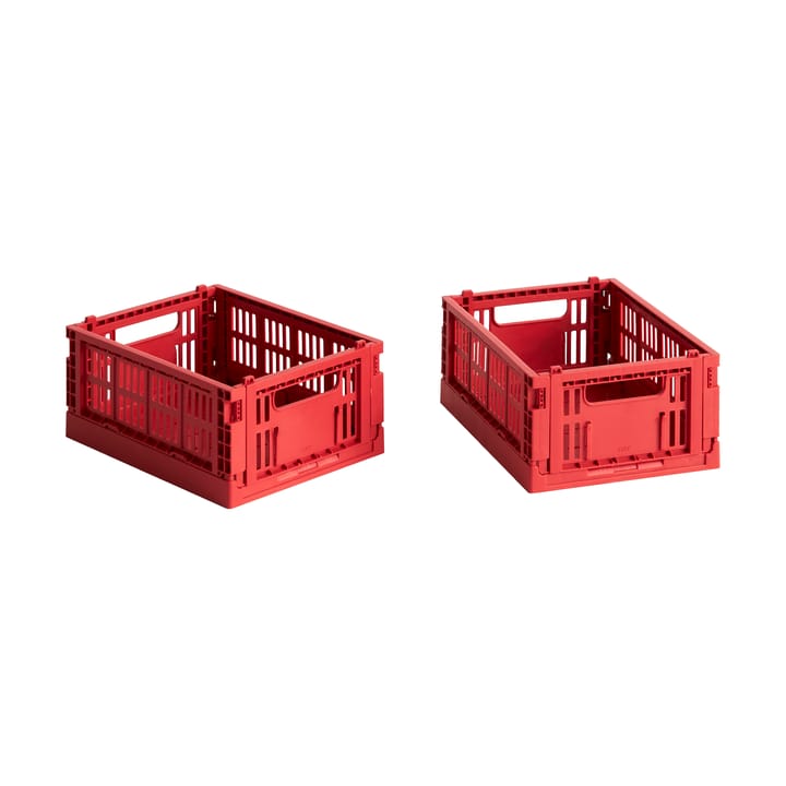 HAY Colour Crate Mini 2-pak 13x17 cm - Red - HAY