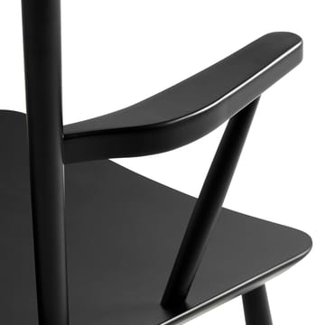 J42 armstol - Black lacquered beech - HAY