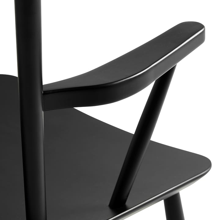 J42 armstol, Black lacquered beech HAY