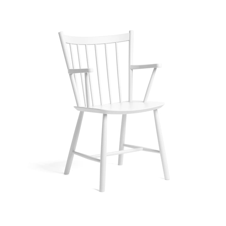 J42 armstol - White lacquered beech - HAY