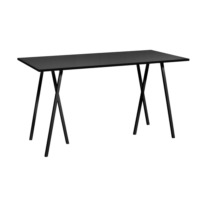 Loop Stand incl. support barbord 87,5x180 cm - Black-black linoleum-black ash - HAY