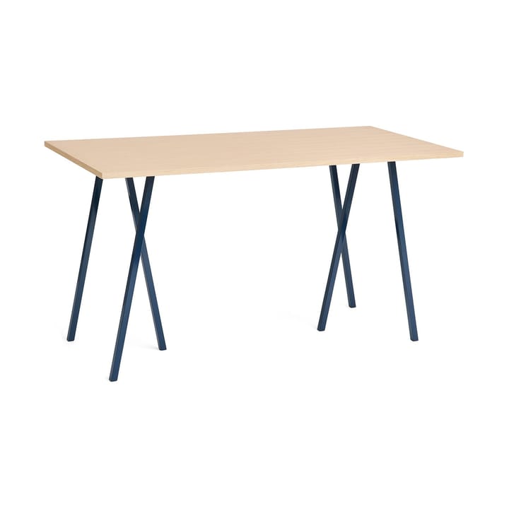 Loop Stand incl. support barbord 87,5x180 cm - Deep blue-clear lacq. oak - HAY