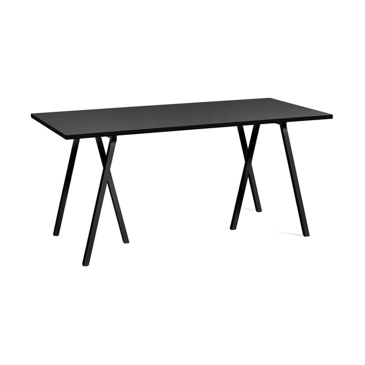 Loop Stand incl. support spisebord 77,5x160 cm - Black-black linoleum-black ash - HAY