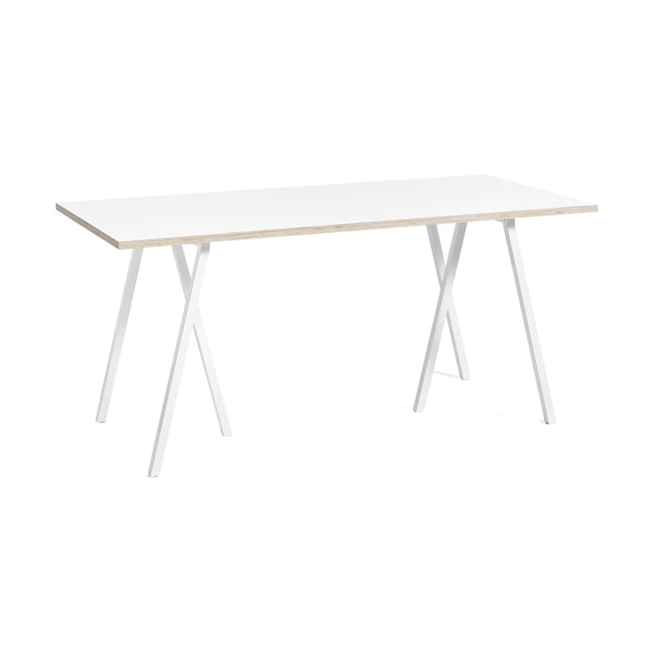 Loop Stand incl. support spisebord 87,5x180 cm - White-white laminate-plywood - HAY