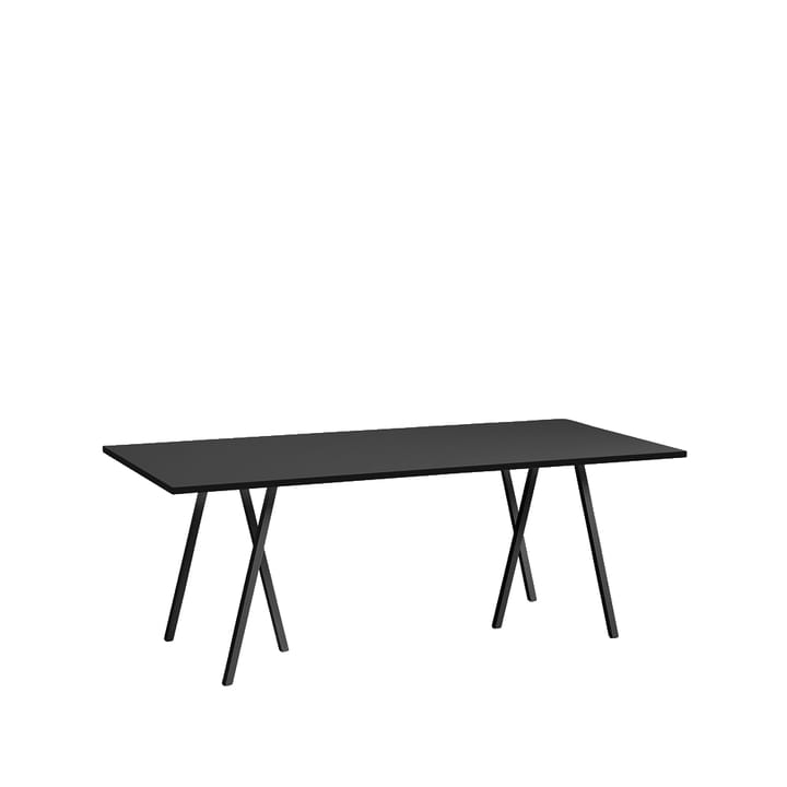 Loop Stand spisebord - Black linoleum-black, 200 cm - HAY