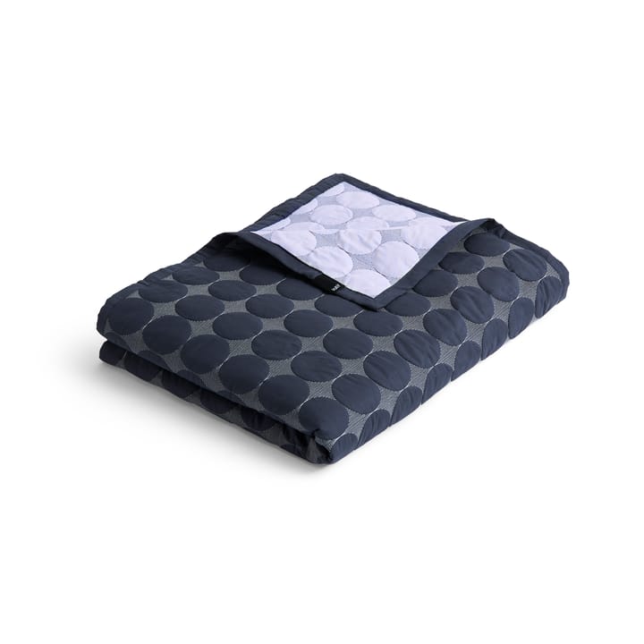 Mega Dot sengetæppe organic 195x245 cm - Midnight blue - HAY