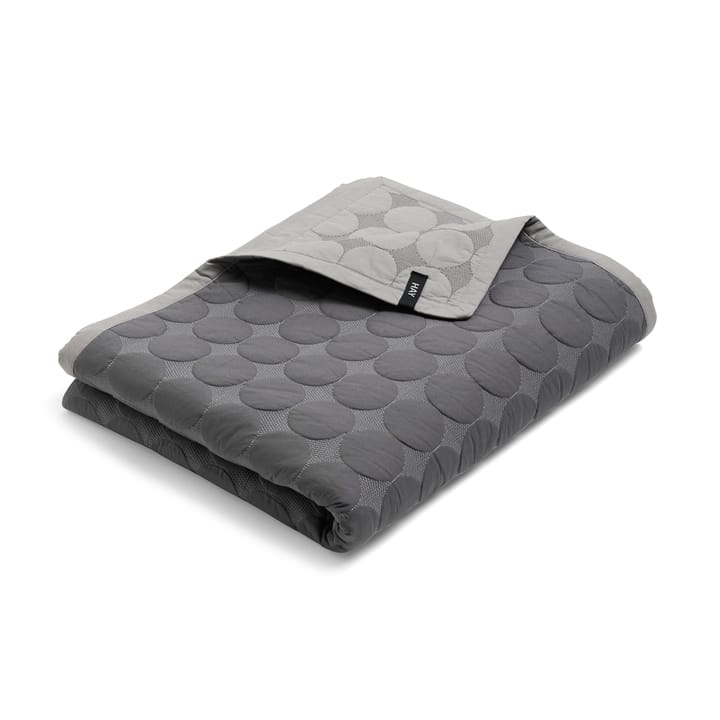 Mega Dot sengetæppe organic 235x245 cm - Dark grey - HAY