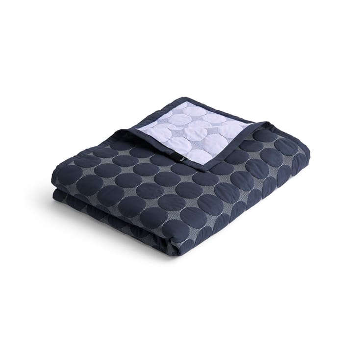 Mega Dot sengetæppe organic 235x245 cm - Midnight blue - HAY