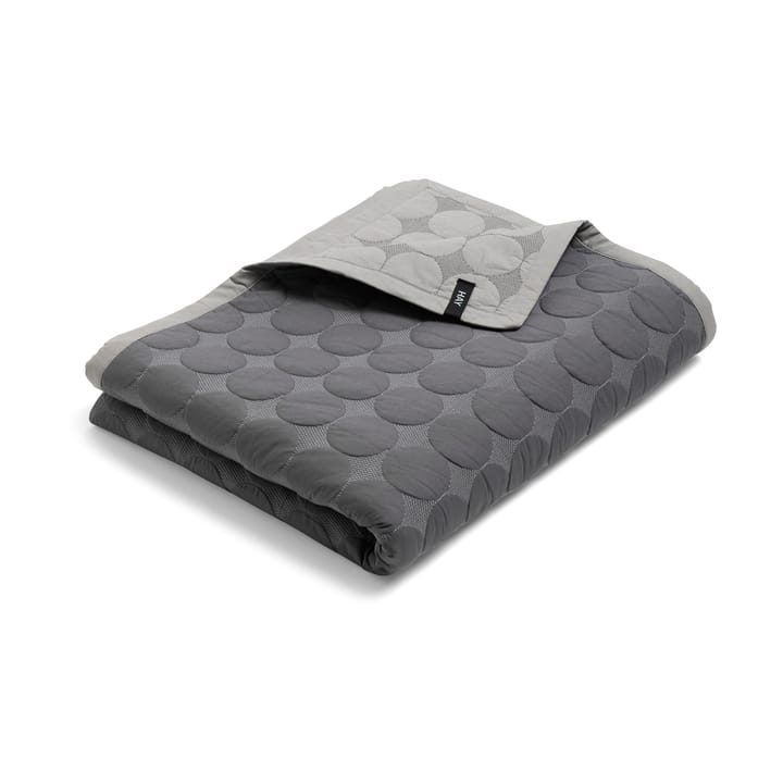 Mega Dot sengetæppe organic 260x260 cm - Dark grey - HAY