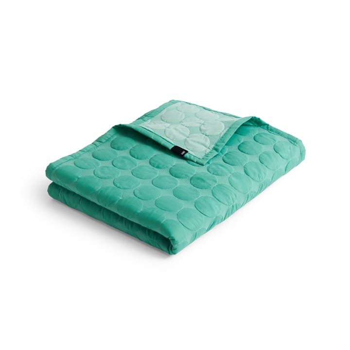 Mega Dot sengetæppe organic 260x260 cm - Sea green - HAY