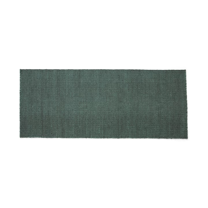 Moiré kelimtæppe 80x200 cm - Emerald gren - HAY