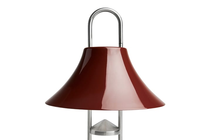 Mousqueton transportabel bordlampe 30,5 cm, Iron red HAY