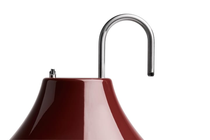 Mousqueton transportabel bordlampe 30,5 cm, Iron red HAY