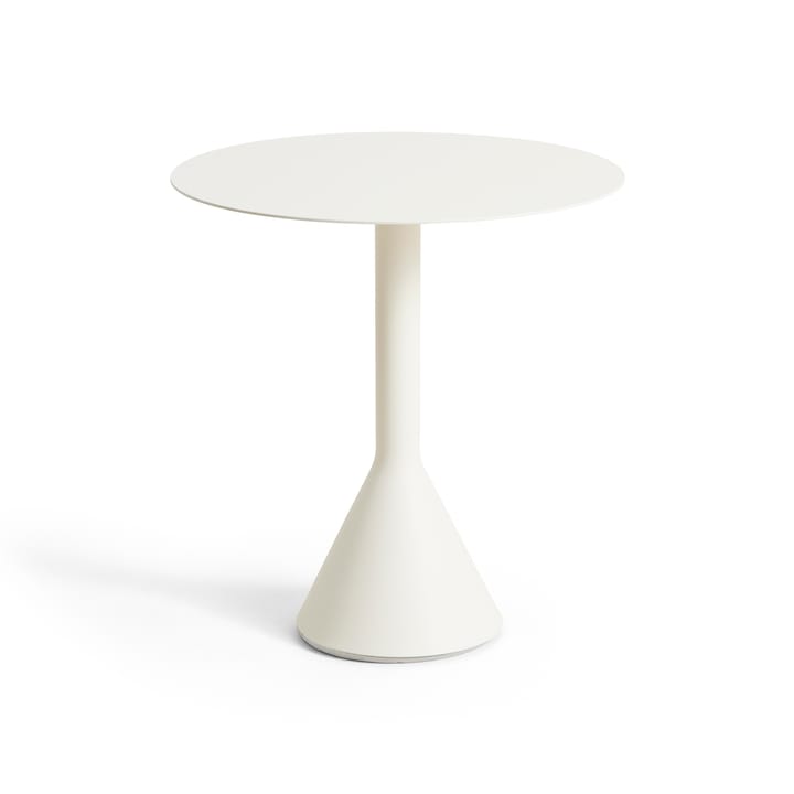 Palissade Cone rundt cafébord - Cream white, Ø70 cm - HAY