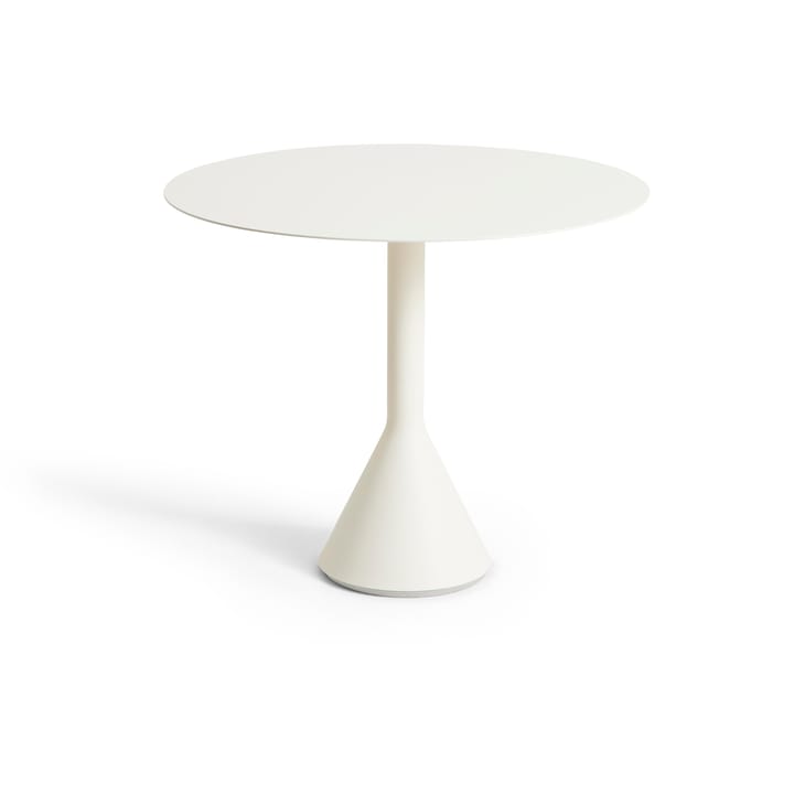 Palissade Cone rundt cafébord, Cream white, Ø90 cm HAY