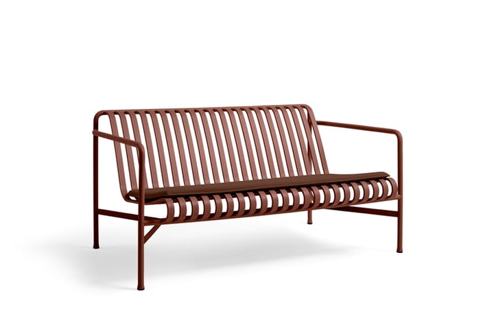 Palissade loungesofa, Iron red HAY