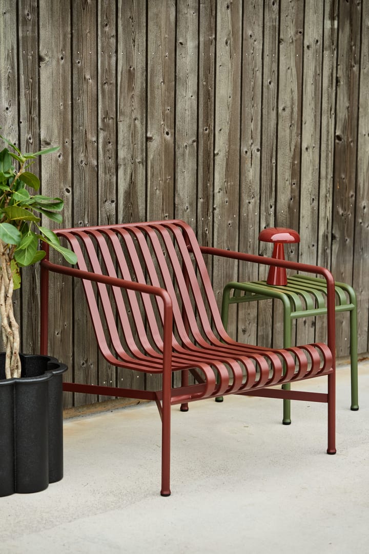 Palissade Low loungestol, Iron red HAY