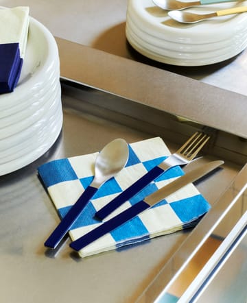 Pattern Dinner Check servietter 40x40 cm 20-pak - Off white-blues M - HAY