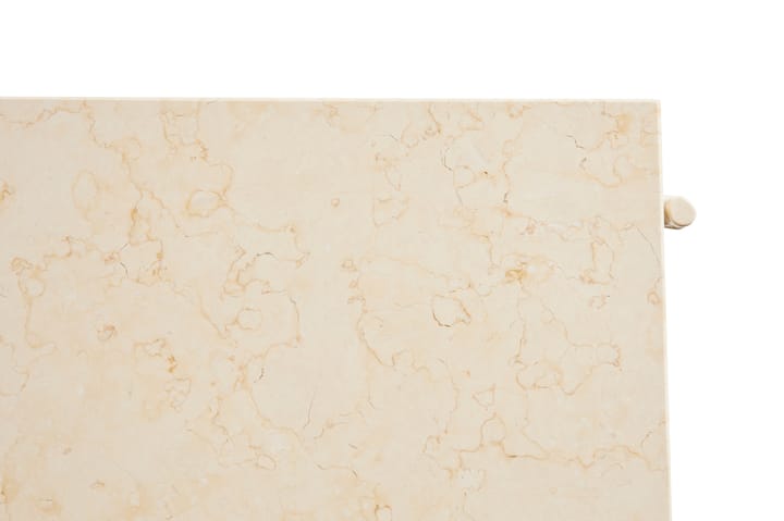 Rebar sofabord 80x84x33 cm, Beige marble-alabaster HAY