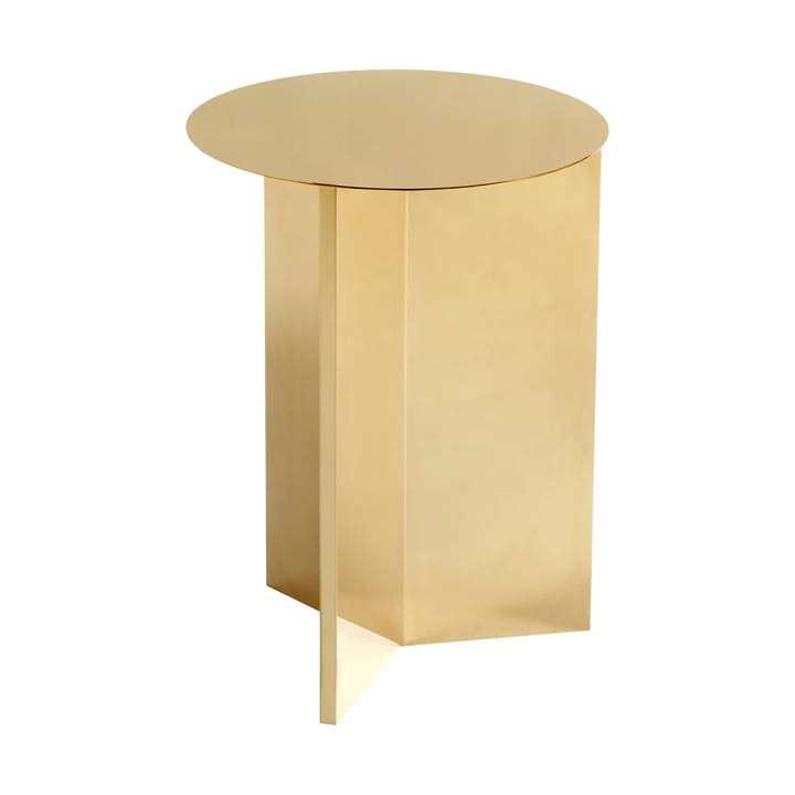 Slit high sidebord Ø35 cm - Brass - HAY