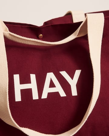 Weekend Bag Organic taske L - Burgundy - HAY