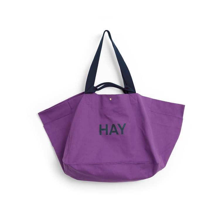 Weekend Bag Organic taske L - Purple - HAY