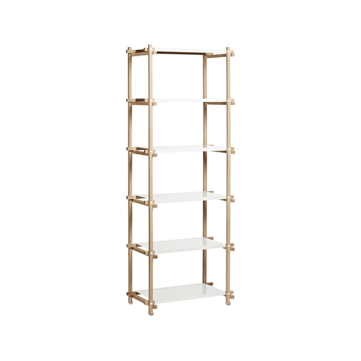 Woody Column hylde - Oak-white lacquered shelf, high - HAY