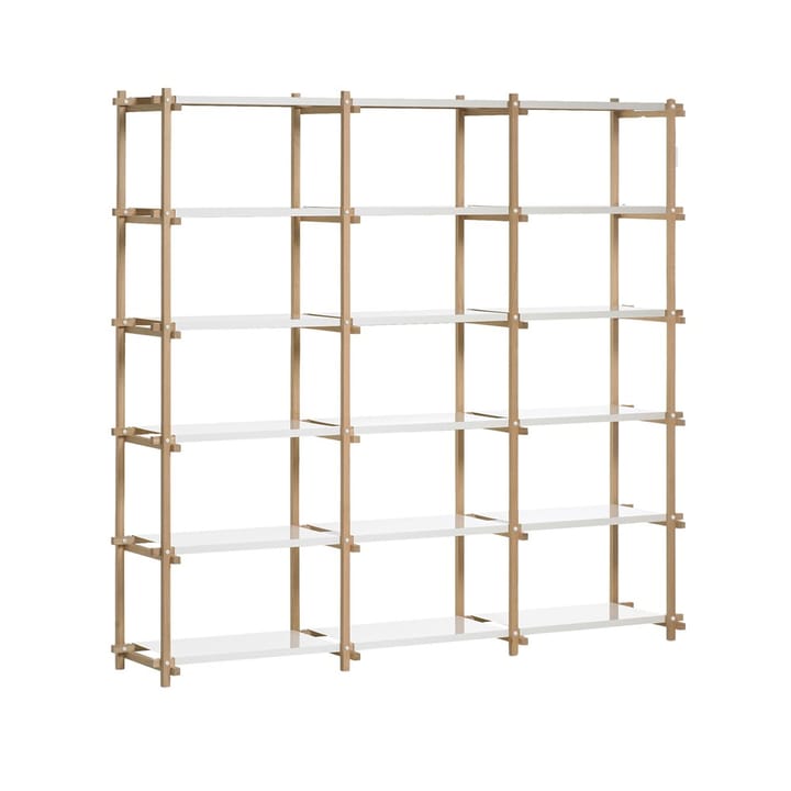 Woody hylde - Oak-white lacquered shelf, high - HAY