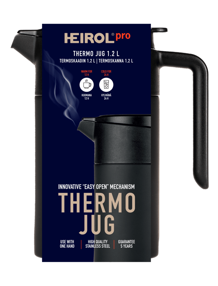 Heirol termokande 1,2 l - Sort - Heirol