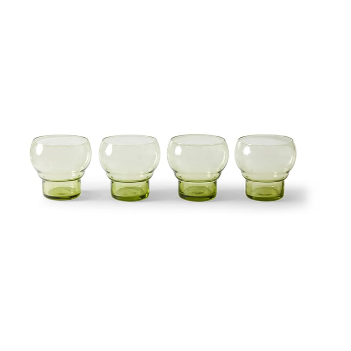 70's Bulb glas 27 cl 4-pak - Mint green - HKliving
