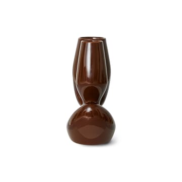 Ceramic organic vase large 25 cm - Espresso - HKliving