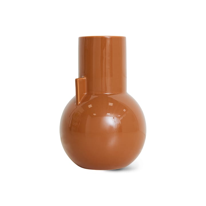 Ceramic vase small 26 cm, Caramel HKliving