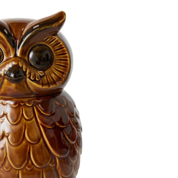 Keramisk owl opbevaringskrukke - Roasted - HKliving