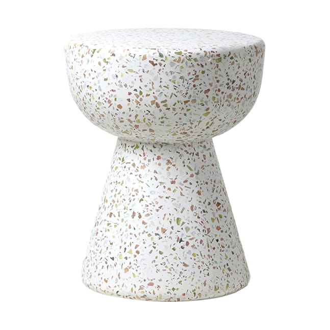 Terrazzo sidebord Ø35 cm - Terrazzo multicolour - HKliving