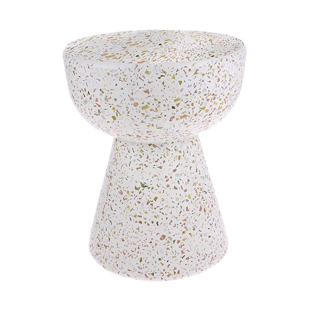 Terrazzo sidebord Ø35 cm, Terrazzo multicolour HKliving