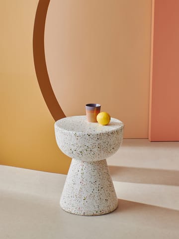 Terrazzo sidebord Ø35 cm - Terrazzo multicolour - HKliving