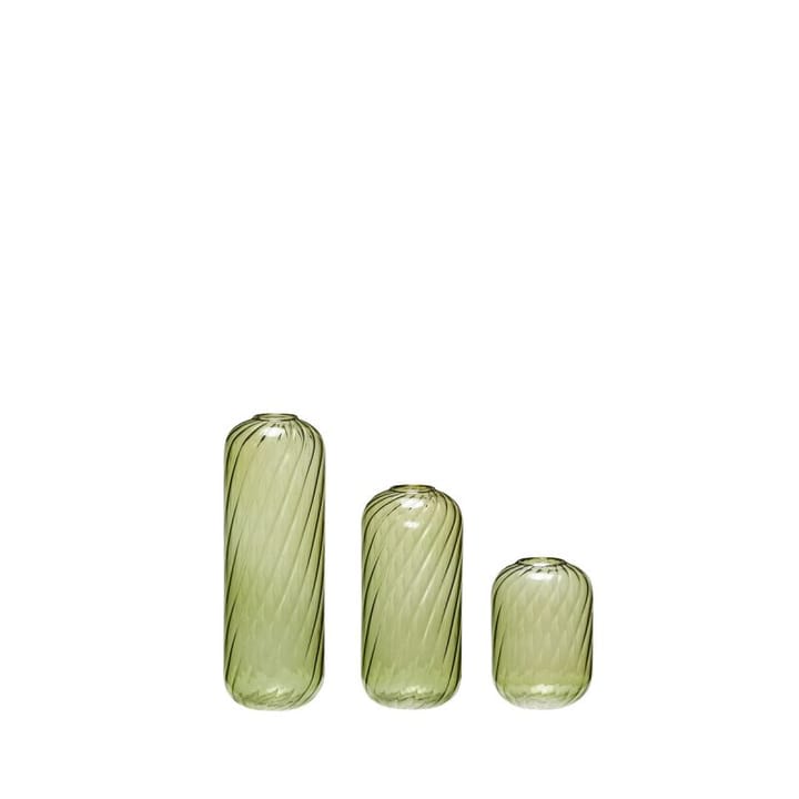 Fleur vase 3-pak - Grøn - Hübsch