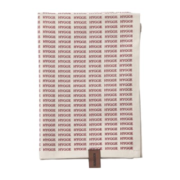 Humdakin Notes of Hygge viskestykke jul 2-pak - Off white-red - Humdakin